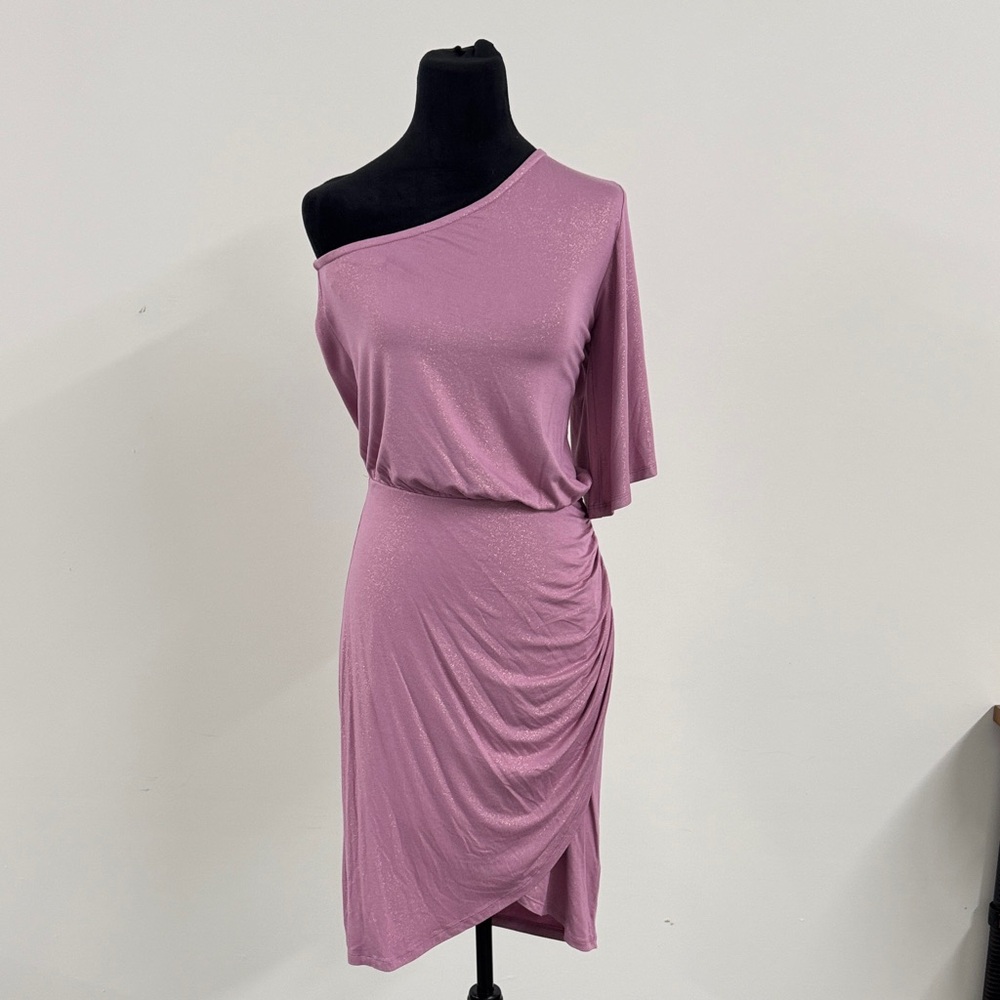 G by Giuliana One-Shoulder Dress in Soft Pink